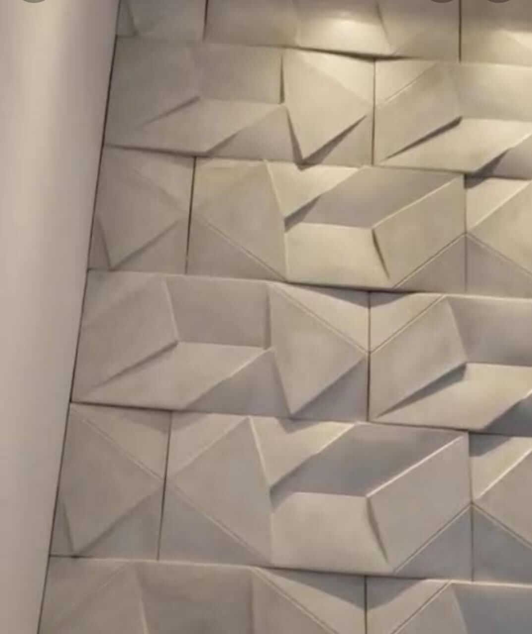 Detalhe de placas de gesso 3D